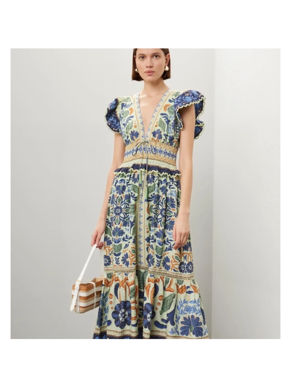 Farm Rio Ocean tapestry maxi dress - Picture 9 of 9